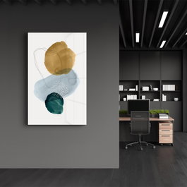 Wallity CAM-2061 Pintura Decorativa de Vidrio Templado Multicolor 46 x 72 cm